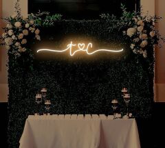 Düğün & Nisan & Ev dekoru Basharfler Neon 100 cm