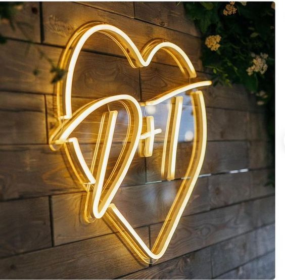 Düğün & Nisan & Ev dekoru Basharfler Neon 40 cm