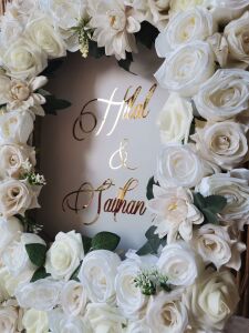 Özel Tasarım Tamtur Flowers Box Panomuz(Ekru Tonlar)