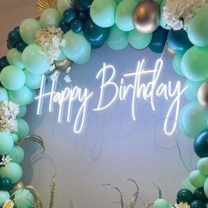 Happy Birthday Neon 70x30 cm