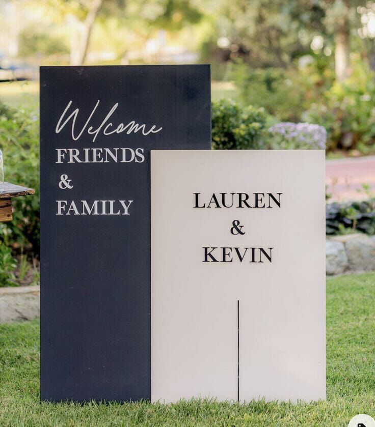 Düğün & Nişan Dekoratif Karşılama Ahşap 2li  120 cm Set