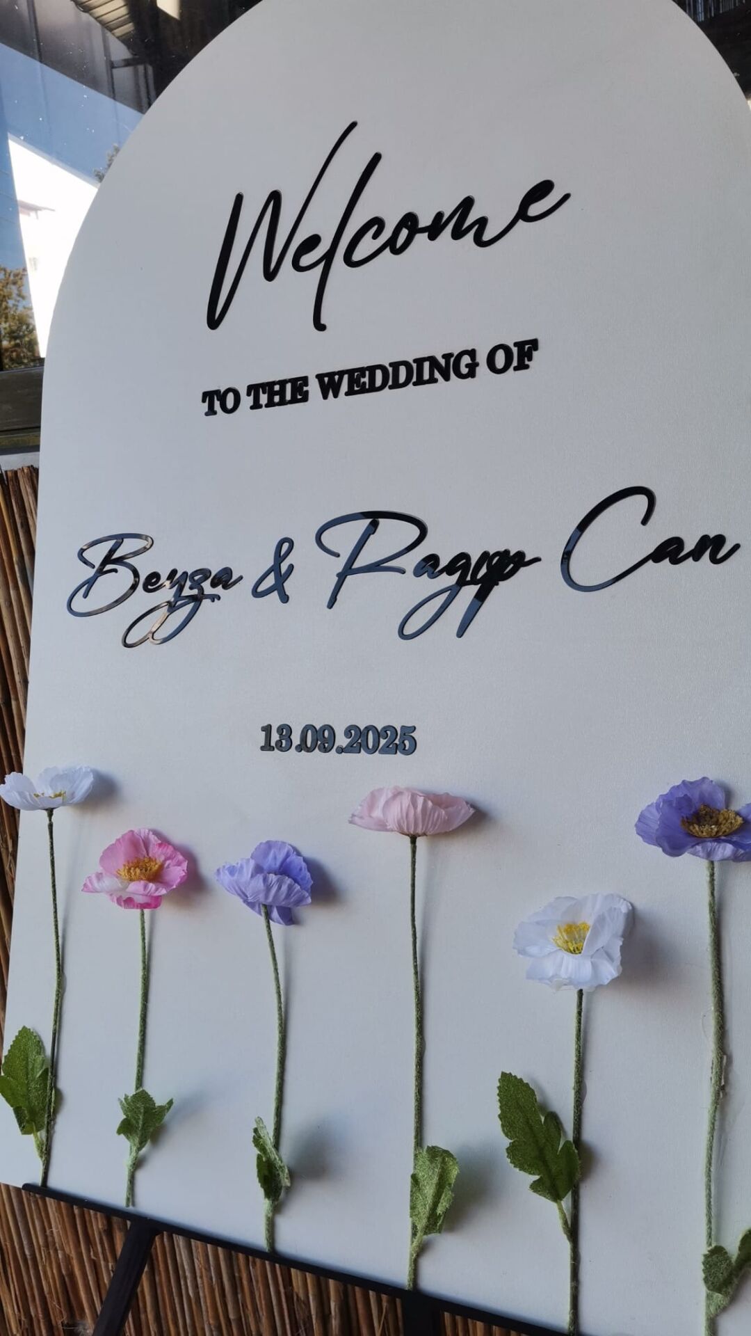 Düğün & Nişan & Kına Rengarenk Gelincikler ile Karşılama Panosu