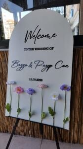 Düğün & Nişan & Kına Rengarenk Gelincikler ile Karşılama Panosu