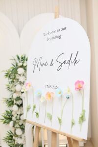 Düğün & Nişan & Kına Bahar Dalları  ile Karşılama Panosu